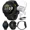 Black +WHT EarBuds, variant on Garmin Forerunner 170 GPS Running Smartwatch, Advanced Training Metrics & Recovery Insights, Black with Black/Amp Yellow Band with Wearable4U BLK EarBuds Bundle