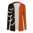 thumbnail image 4 of EGNMCR Cardigan Mode Femme Halloween Imprimé Manches Longues Veste Cardigan Femme Manteau Polyester, 4 of 5