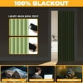 thumbnail image 4 of 100% Blackout Magnetic Door Curtain Accordion Doors Interior Folding Closet Door Curtain Invisible Applicable Bedroom Room Living Room Doorway （Green 42" W x 78" L 1 Panel, 4 of 16