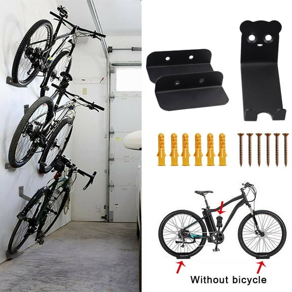HEMOTON  Apartment Holder Bike Hanger Wall Rack Mounted Storage
