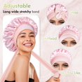 thumbnail image 4 of Gorro de dormir BONNET QUEEN de seda para mujer con cabello rizado, 4 of 6