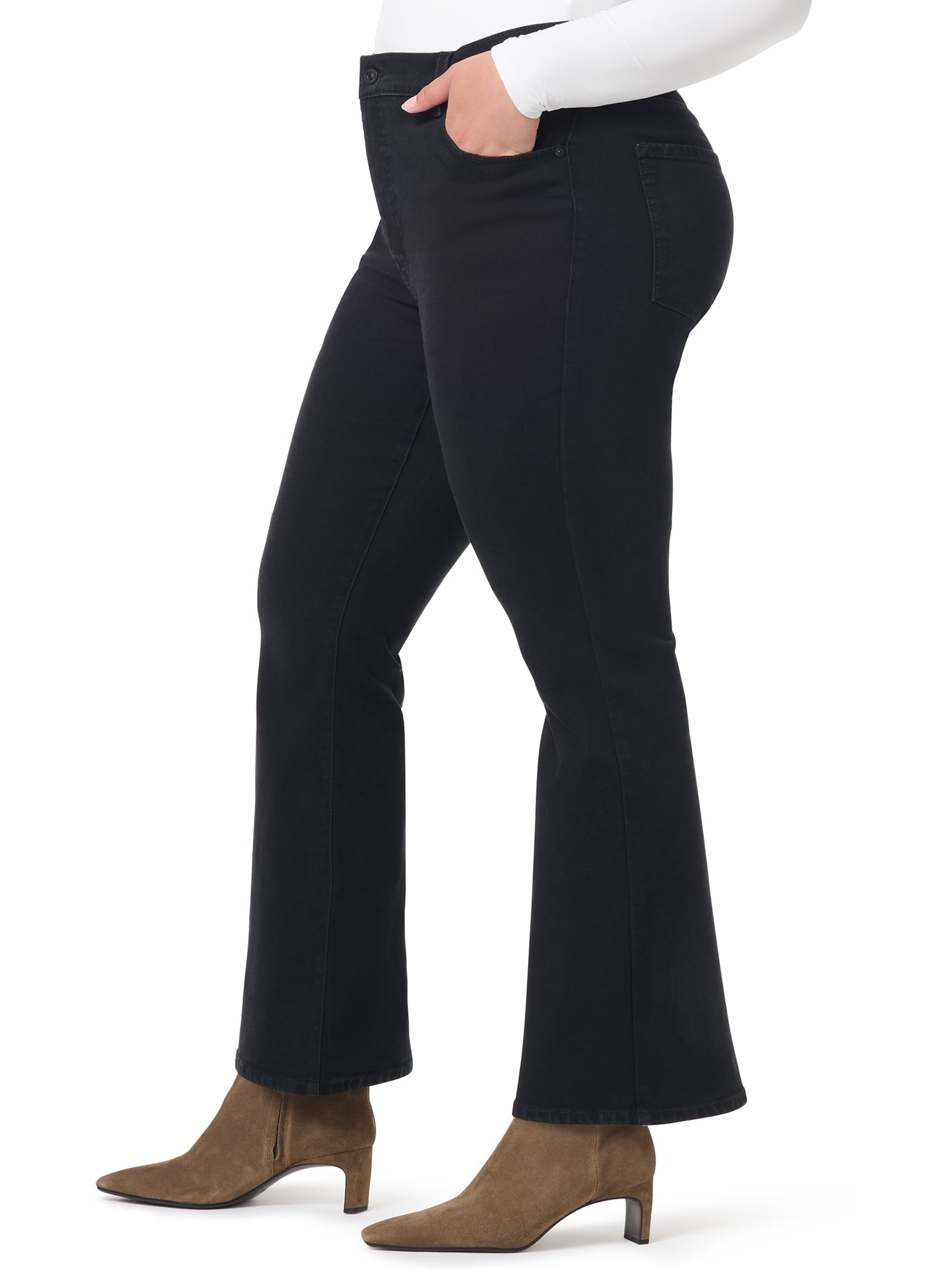Gloria Vanderbilt Swan Series Women's Plus Flare Leg Jean, Sizes 16W-24W