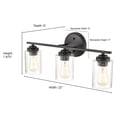 thumbnail image 5 of 3 - Light Matte Black / Black Wall Sconce, 5 of 8
