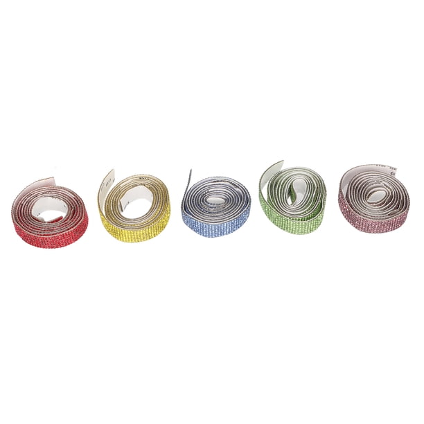 Tira Autoadhesiva De Diamantes De Imitación, Tira Autoadhesiva De Diamantes De Imitación De 7 Filas Y 5 Yardas, Banda De Ajuste De Cinta De Diamantes De Imitación Para Decoración DIY De 1,5 Cm De Anch