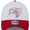 thumbnail image 2 of Men's New Era White/Red Tampa Bay Buccaneers 2024 NFL Training Camp 39THIRTY Flex Hat, 2 of 5