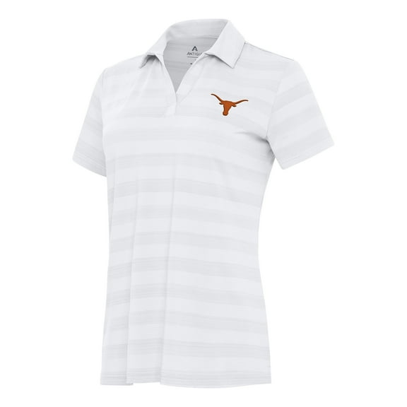 Women's Antigua White Texas Longhorns Tunnel Polo