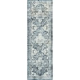 thumbnail image 3 of Bliss Rugs Oriental Traditional Indoor Runner Rug for Hallway, Entryway, Kitchen, Navy ,2' x 8', 3 of 9