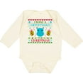 thumbnail image 3 of Inktastic I Want a Hippopotamus for Christmas Cute Ugly Sweater Boys or Girls Long Sleeve Baby Bodysuit, 3 of 5