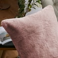 thumbnail image 3 of Home Soft Things Heavy Faux Fur 2 Piece Throw Pillow Cover Set - Rose Smoke - 26" x 26", 3 of 4