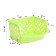 Yirtree Plastic Storage Baskets, Stackable