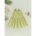 thumbnail image 4 of Bagilaanoe Toddler Baby Girl Summer Dress Sleeveless A-line Dresses 3M 6M 12M 2T 3T 4T Kids Casual Swing Sundress, 4 of 8