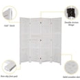 thumbnail image 4 of Bonnlo Wood Room Divider Privacy Screen, 5.9 Ft Tall Folding Partition Wall Divider, Freestanding Space Separator, 4 of 7