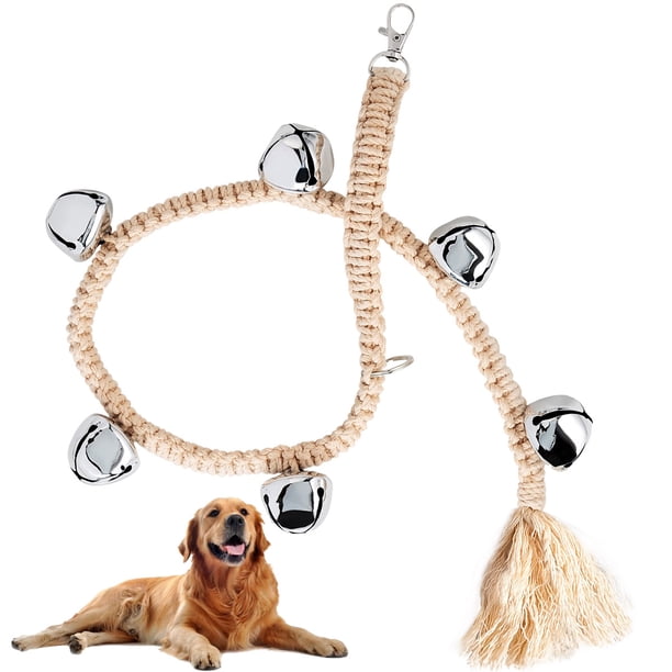 Muyoka Timbre para perro Miuline, timbres para entrenamiento de mascotas, longitud ajustable, colgante exterior, campanas para cachorros, perilla de puerta, orinal, entrenamiento para mascotas Muyoka Hogar