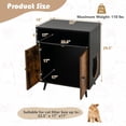 thumbnail image 3 of Gymax Bac à Litière pour Chat Armoire de Toilette Cachée avec Compartiment Ouvert d'Entrée, 3 of 10