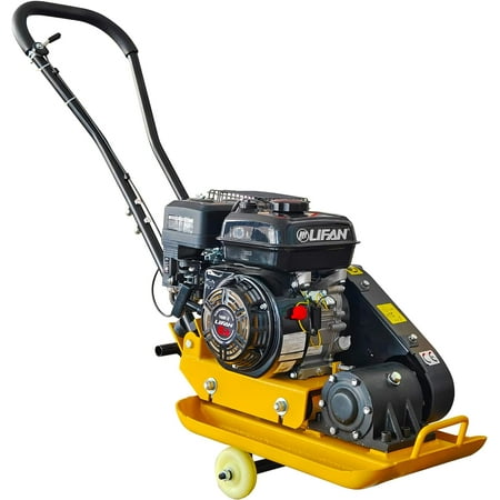 Thanaddo Plate Compactor 2500-Pound, 21 x 14 inch Plate, 6.5HP 196cc Gasoline Engine 5500 BPM, Paving Landscaping Sidewalk Patio