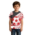 thumbnail image 3 of Lullu Summer Boys T Shirt Soccer Graphic Tee Short Sleeve Crew Neck T-Shirt, Sizes 1-14, 3 of 3