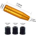 thumbnail image 2 of LAICAIW Short Shifter Knob Car Weighted Stick Shift Gear Knob Shifting Lever Fit Most Automatic Manual Vehicle (Gold), 2 of 7