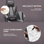 Waleaf Gaming Chair with Footrest, Ergonomic Gamer Gear Gaming Chair for Adult with Lumbar Massage