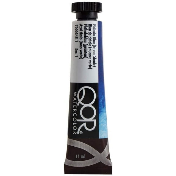 QoR Watercolor - Pthalo Blue (Green Shade), 11 ml
