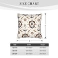 thumbnail image 4 of Bingfone Anchor with Rope Linen Throw Pillow Covers Cushion Case Pocket Button Vintage Farmhouse Pillowcase for Sofa Couch Bed 20"x20", 4 of 9