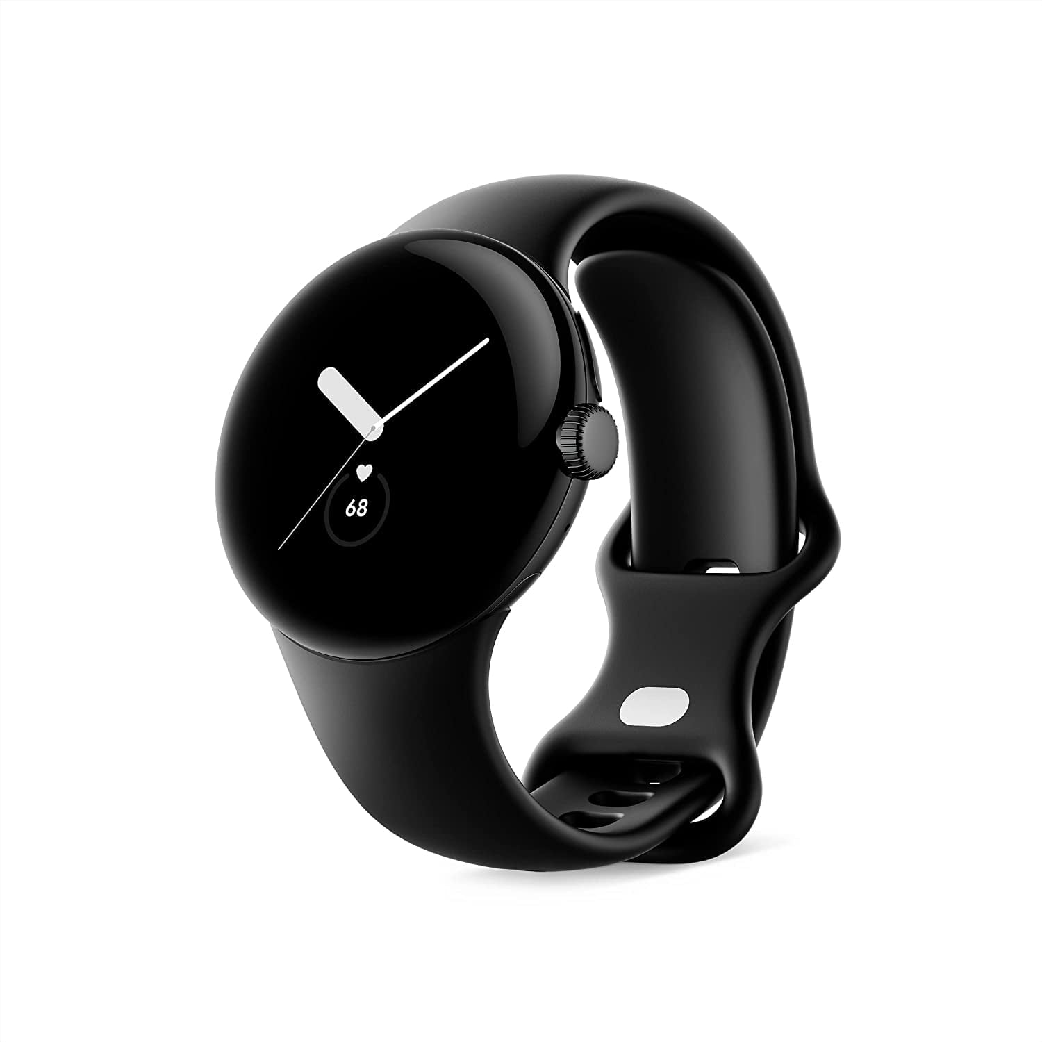 Restored Google Pixel Watch 1st Gen (Previous Model) Matte Black Stainless Steel case with Obsidian Active band Wifi (Refurbished)
