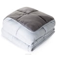 thumbnail image 2 of LINENSPA All-Season Reversible Down Alternative Quilted Comforter - Corner Duvet Tabs - Hypoallergenic - Plush Microfiber Fill - Box Stitched - Machine Washable - Stone / Charcoal - Califo, 2 of 7