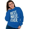 thumbnail image 3 of Best Niece Ever Cute Family Relative Women Crewneck Sweatshirt Brisco Brands S, 3 of 6