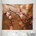thumbnail image 1 of Nature Tapestry, Cherry Blossom Sakura Tree Branches Flowering Japanese Flourishing Print, Fabric Wall Hanging Decor for Bedroom Living Room Dorm, 5 Sizes, Pale Pink Dark Coral, by Ambesonne, 1 of 1