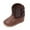 Brown, variant on Glisme Baby Boots Cowboy Boots High Top Pu Leather Boots Embroidered Versatile Brown Boots Size 6-8 Months