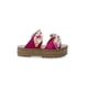 thumbnail image 2 of Sandalia Color Fiusha Plataforma Media Con Moños Multicolor Mundo Terra 025177, 2 of 3