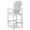 White, variant on Leumius Tall Adirondack Chairs Set of 1,All Weather Outdoor Bar Height Barstools Chair with Armrests and Cup Holder for Bistro,Poolside,Garden,brown
