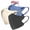 Black；Khaki；Blue, variant on 60pcs 3D Stereo KN95 Face Mask Color Mixing 4 Layer Cup Dust Safety Masks Filter Efficiency≥95% Breathable Elastic Ear Loops Masks，Black/Khaki/Pink