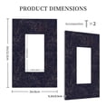 thumbnail image 3 of Disketp Copper-Gold Gloss Outline Flower1 Decorative Light Switch or Outlet Wall Plate with Safety Cover-Style U, 3 of 6