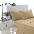 thumbnail image 4 of Home Design 1800 Series Luxurious Hotel Stripe Sheet Sets (Twin, Taupe), 4 of 4