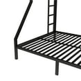 thumbnail image 6 of Lisonu Twin XL over Queen Bunk Bed, Heavy-Duty Metal Frame with 2 Ladders, Noise-Free Space-Saving Bunkbed for Teens & Adults, No Box Spring Needed, Black, 6 of 14
