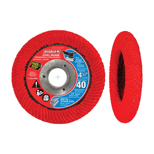 Diablo Steel Demon 4.5 in. Zirconia Aluminum Oxide BoltOn Sanding Disc