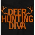 thumbnail image 2 of Deer Hunting Diva Antler Season Women's Graphic T Shirt Tees Brisco Brands S, 2 of 5