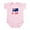 Petal Pink, variant on CafePress - Australian G'day Infant Bodysuit - Baby Light Bodysuit, Size Newborn - 24 Months