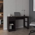 thumbnail image 2 of Nmkwnr Wppd Computer Desk with 1 Drawer and 2 Shelves, Perfect for Living Room, Office, Black, 2 of 8