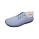 thumbnail image 2 of Zapatos casuales de punta redonda con suela blanda y tacón plano con cordones de color sólido para mujer, zapatos individuales Wmkox8yii  FOPL1914, 2 of 4