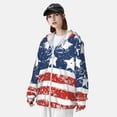 thumbnail image 3 of Balery USA Colors Stripes1 Sudadera ligera de manga larga con capucha y protección solar UPF 50+ para hombre y mujer, ideal para pesca y running-XX-Large, 3 of 7