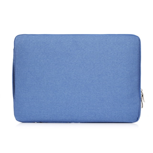 Bolsa de tela vaquera para ordenador portátil de 15 pulgadas, cremallera lavable, protección de Color sólido, reemplazo a prueba de arañazos, Almacenamiento y organización del hogar Azul Bearachild HA072613-03