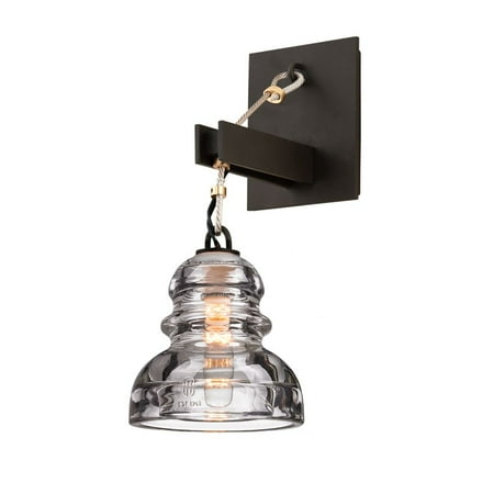 

Troy Lighting-B3971-Menlo Park - One Light Wall Sconce Deep Bronze Finish with Historic Pressed