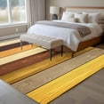 thumbnail image 4 of 6'x9' Area Rugs, Farmhouse Yellow Brown Indoor Outdoor Area Rug for Living Room Bedroom, Retro Vintage Wood Washable Bathroom Rugs Kitchen Floor Carpet Mats Home Decor Aesthetic, 4 of 8