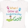 thumbnail image 4 of Inktastic Golfing Girls Future Golfer Girls Long Sleeve Baby Bodysuit, 4 of 5