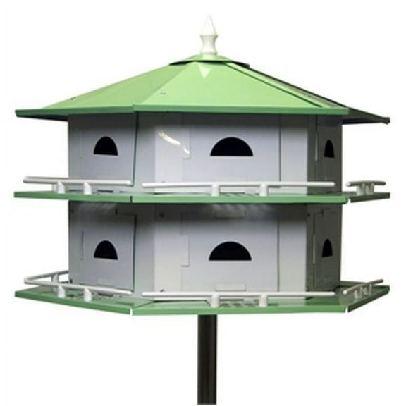 Heath Outdoor Products AH-12SR Deluxe Starling Resistant Aluminum Purple Martin House - 12 Room