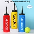thumbnail image 4 of 1L Sports Water Bottle with Long Straw Letters Design Large Capacity Leak-proof Baseball Hockey Gym Squeeze Water Bottle, 4 of 12