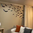 thumbnail image 5 of GRIND- 60Pcs Halloween Decorations Bats 3D Decor For Wall Window Door Party Stickers, 5 of 6