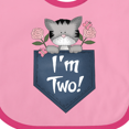 thumbnail image 4 of Inktastic I'm Two Years Old Kitty Cat 2nd Birthday Girls Baby Bib, 4 of 4