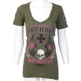 thumbnail image 5 of Archaic by Affliction Women's T-shirt Love Skull, 5 of 10
